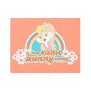 Impresión En Metal Lola Bunny Abraza A Algunos Conejitos Hoy