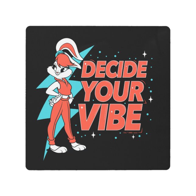 Impresión En Metal Lola Bunny decide tu vibe (Anverso)