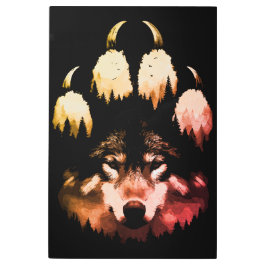 Impresión En Metal Lone Wolf. Alma salvaje