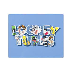 Impresión En Metal LOONEY TUNES™ Characters in Lettering