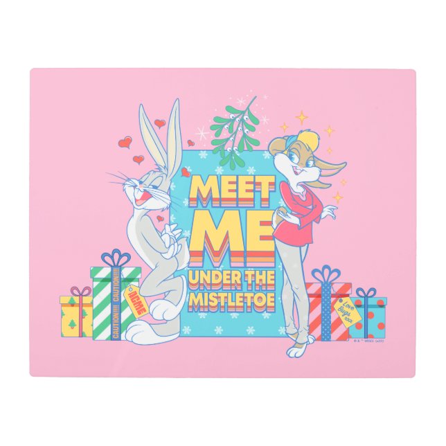 Impresión En Metal LOONEY TUNES™ | Reúnete conmigo bajo el mistletoe (Anverso)