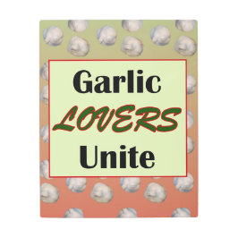 Impresión En Metal Los amantes del ajo se unen