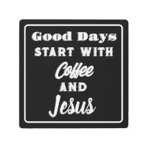 Los buenos días empiezan con el café y Jesús blanc