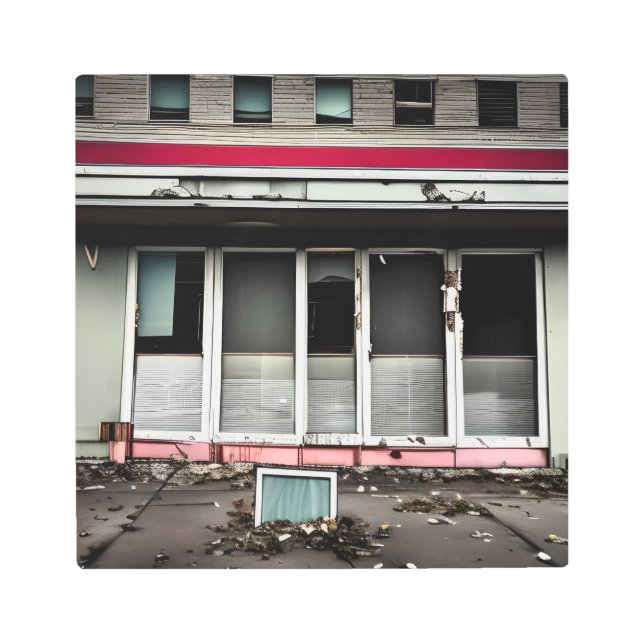 Impresión En Metal Los espacios abandonados del Hotel Perdidos Debili (Anverso)