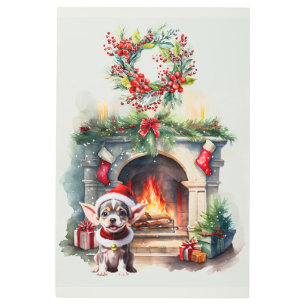 IMPRESIÓN EN METAL LOS NAVIDADES SE QUEDAN CALIENTES AL LADO DE LA CH