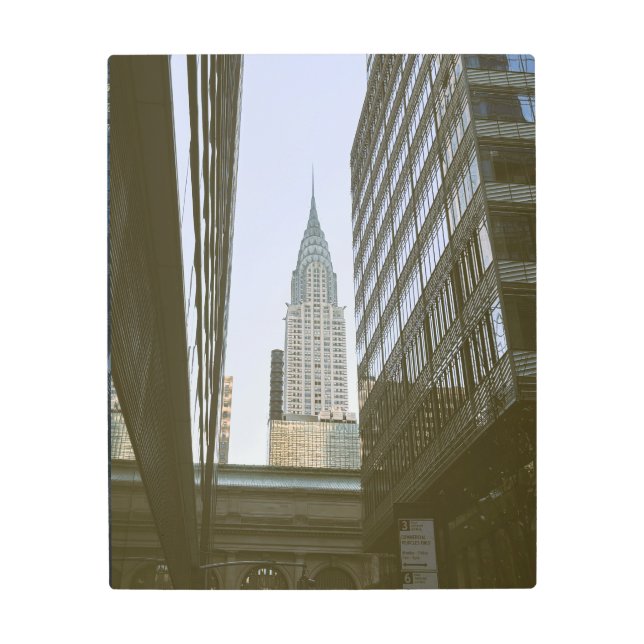 Impresión En Metal "Luces brillantes, Gran Ciudad" (Anverso)