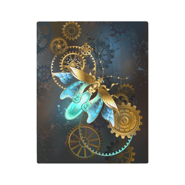 Impresión En Metal Luciérnaga de Steampunk (Anverso)