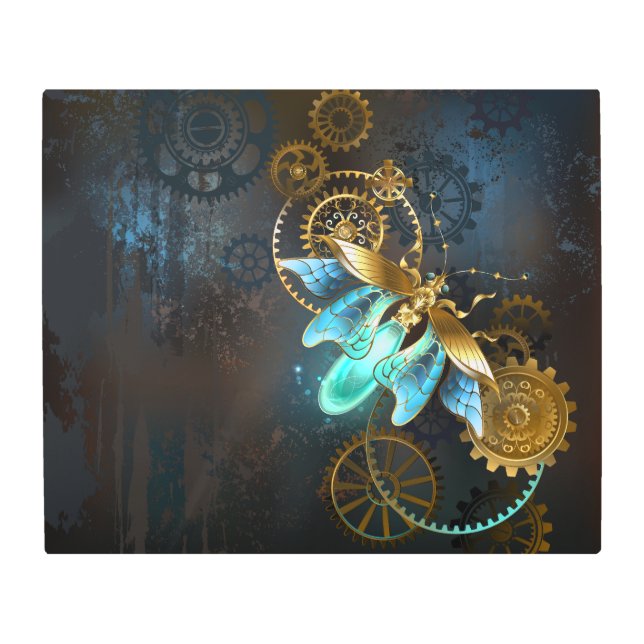 Impresión En Metal Luciérnaga de Steampunk (Anverso)