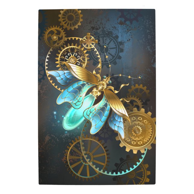 Impresión En Metal Luciérnaga de Steampunk (Anverso)