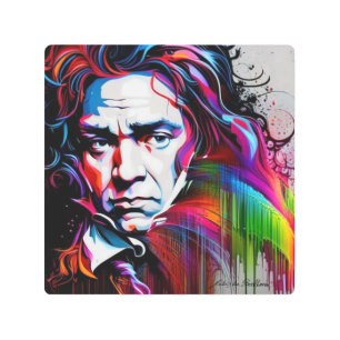 Impresión En Metal Ludwig van Beethoven Vibrant Único