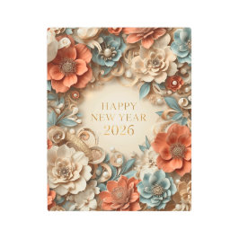 Impresión En Metal luxury happy new year 2026 metal print