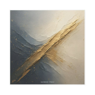 Impresión En Metal “Luxury Navy Gold Metal Print — Modern Metallic