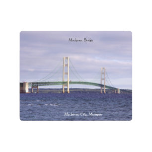 Impresión En Metal Mackinac Bridge Mackinaw City