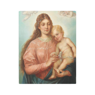 Impresión En Metal Madonna y el niño