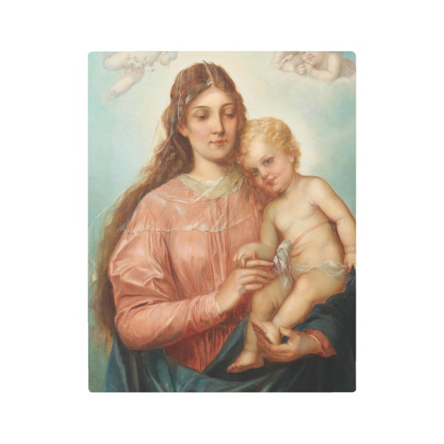 Impresión En Metal Madonna y el niño (Anverso)