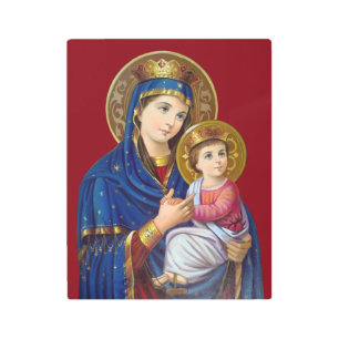 Impresión En Metal Madonna y el niño