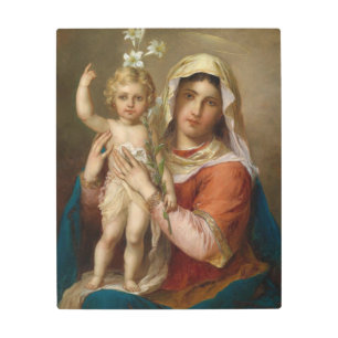 Impresión En Metal Madonna y el niño