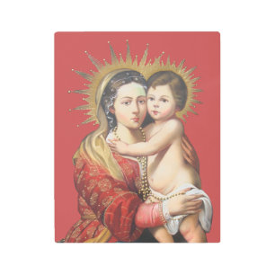 Impresión En Metal Madonna y el niño