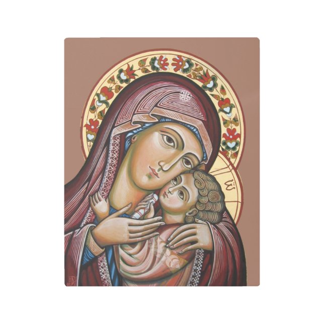 Impresión En Metal Madonna y el niño (Anverso)