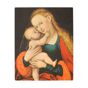 Impresión En Metal Madonna Y Niño