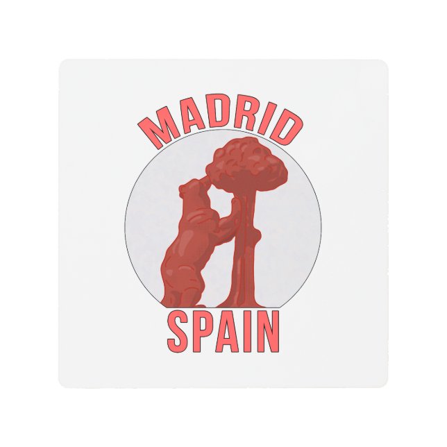 Impresión En Metal Madrid España (Anverso)