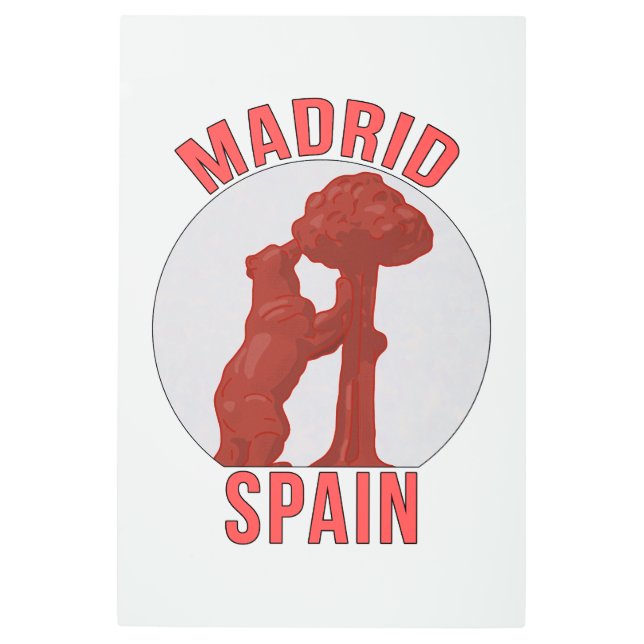 Impresión En Metal Madrid España (Anverso)