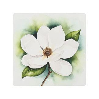 Impresión En Metal Magnolia flower
