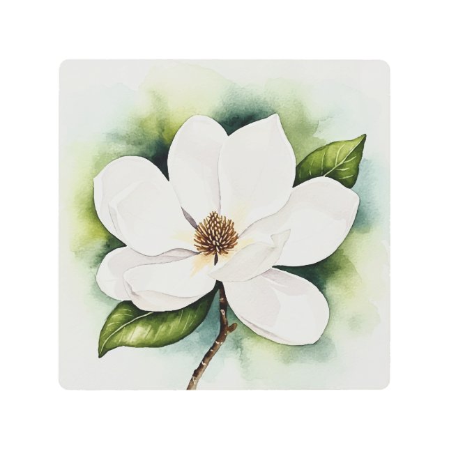Impresión En Metal Magnolia flower (Anverso)