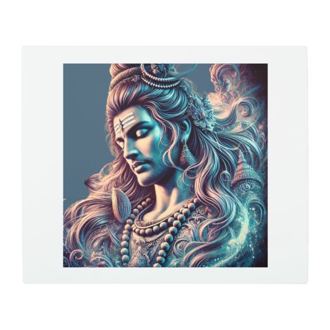 Impresión En Metal Majestad divina: Shiva en el esplendor celeste (Anverso)
