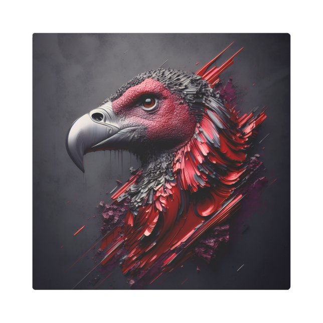 Impresión En Metal Majestad fosilizada - Otra obra maestra de AI (Anverso)