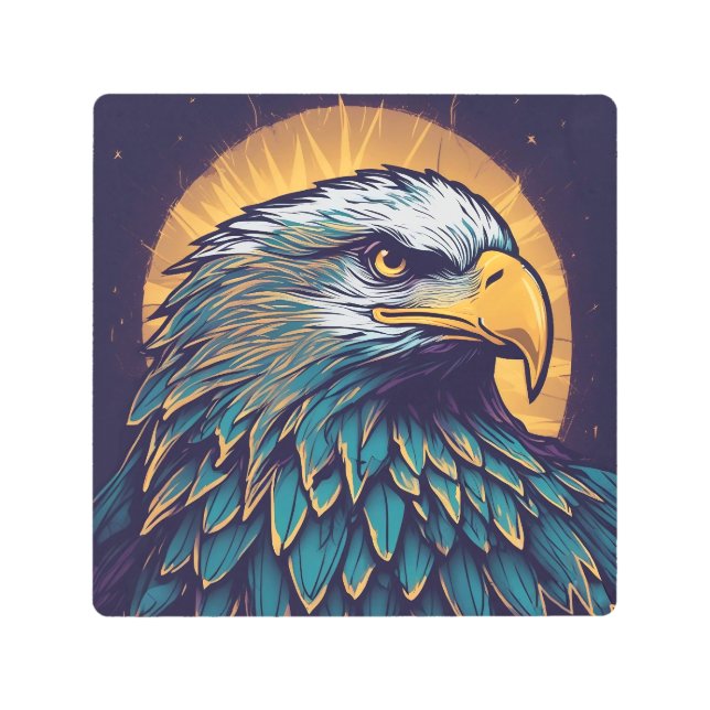 Impresión En Metal Majestic Bald Eagle (Anverso)