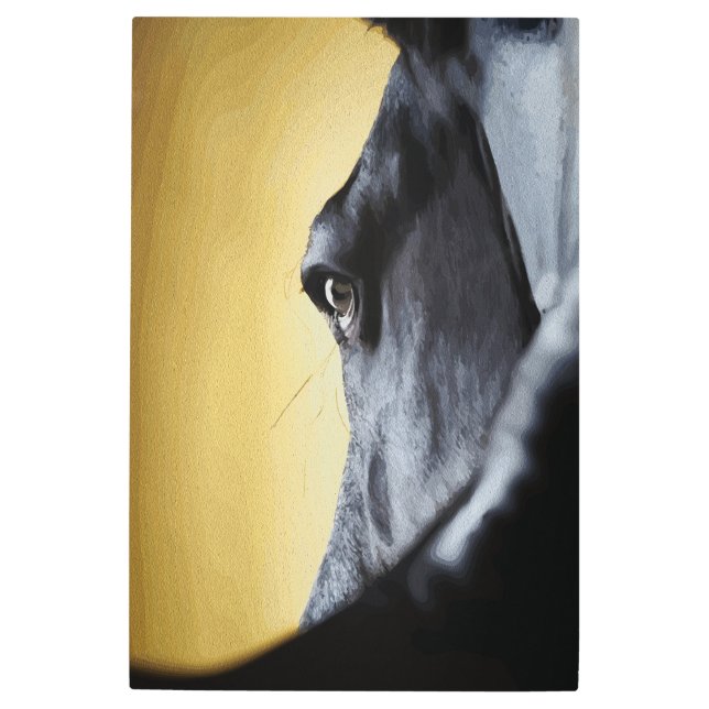 Impresión En Metal Majestic Horse Eye Close-Up Art (Anverso)