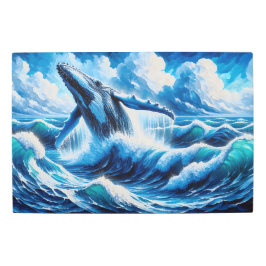 Impresión En Metal Majestuosa violación de ballenas: la sinfonía de l