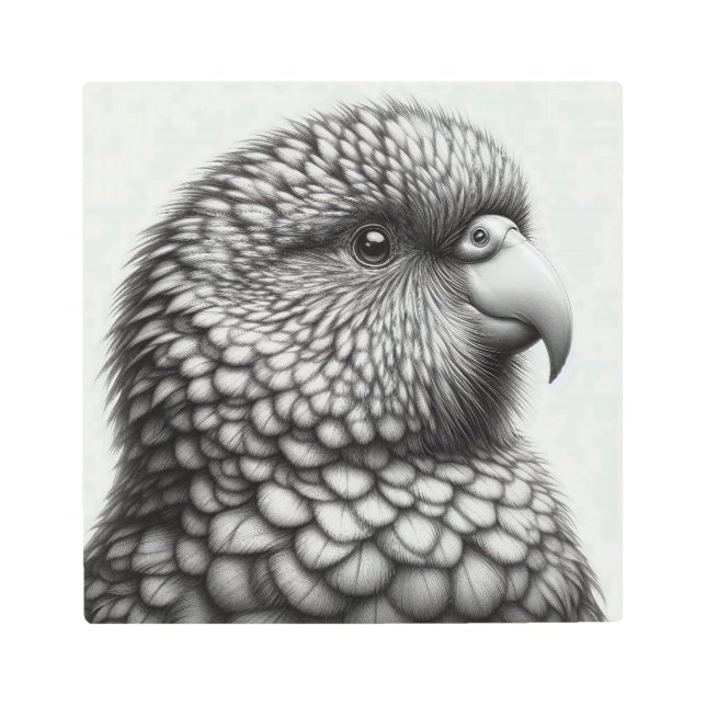 Impresión En Metal Majestuoso Halcón Rojo en Vuelo - Obra maestra acr (Anverso)