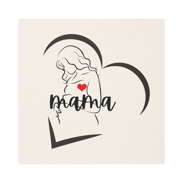 IMPRESIÓN EN METAL MAMA (Anverso)