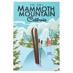 Impresión En Metal Mammoth Mountain California a ski