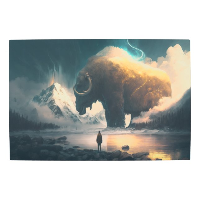 Impresión En Metal Mamut langosta gigante (Anverso)