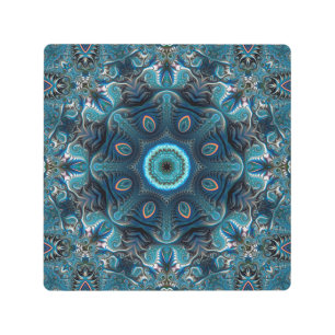 Impresión En Metal Mandala espacial misteriosa