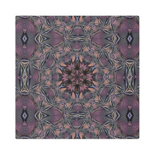 Impresión En Metal Mandala Rosette Floral Twine Retro Boho