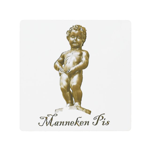 Impresión En Metal Manneken Pis - Bélgica - Bruselas - Bruselas (Anverso)