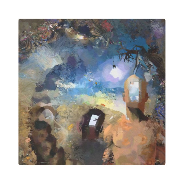 Impresión En Metal Mantén la mente abierta (Anverso)