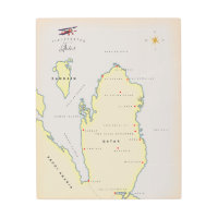 Mapa ilustrado de Qatar