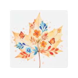 Impresión En Metal Maple leaf