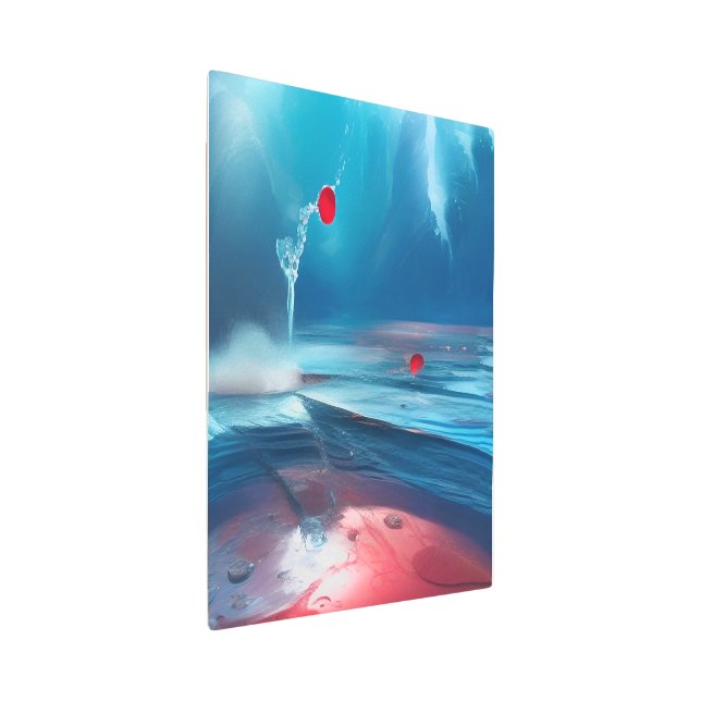 Impresión En Metal Mar rojo azul (3/4)