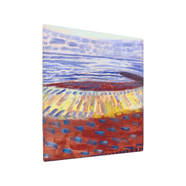 Impresión En Metal Mar tras el atardecer | Piet Mondrian | (Angulado)