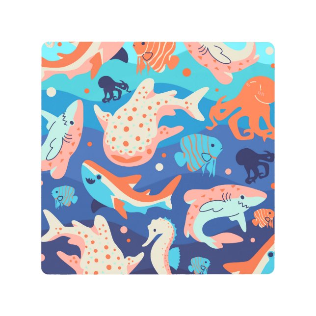 Impresión En Metal Maravillas oceánicas (Anverso)