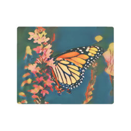 Impresión En Metal Mariposa pintada