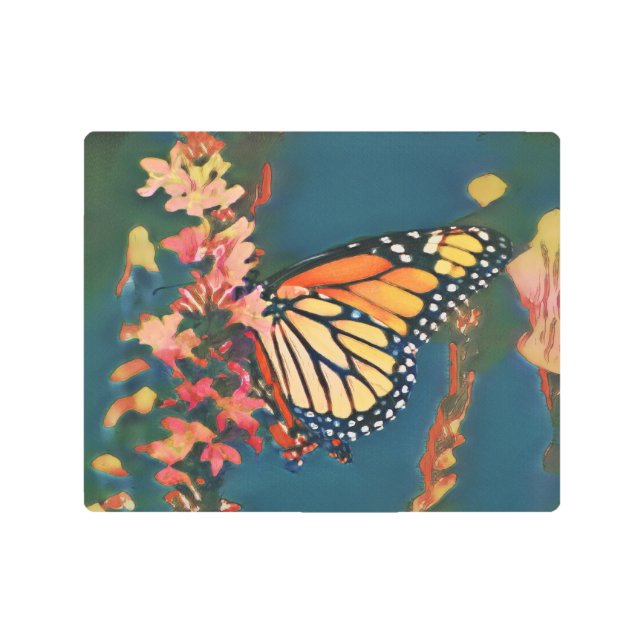 Impresión En Metal Mariposa pintada (Anverso)