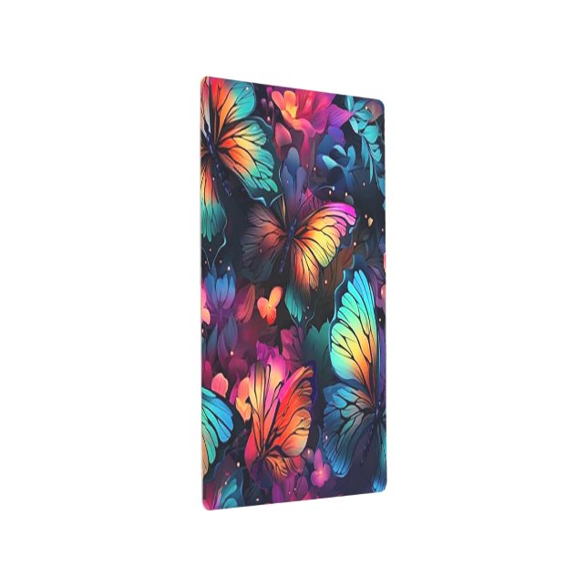 Impresión En Metal Mariposas arcoiris (3/4)