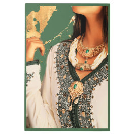 Impresión En Metal mármol dorado verde